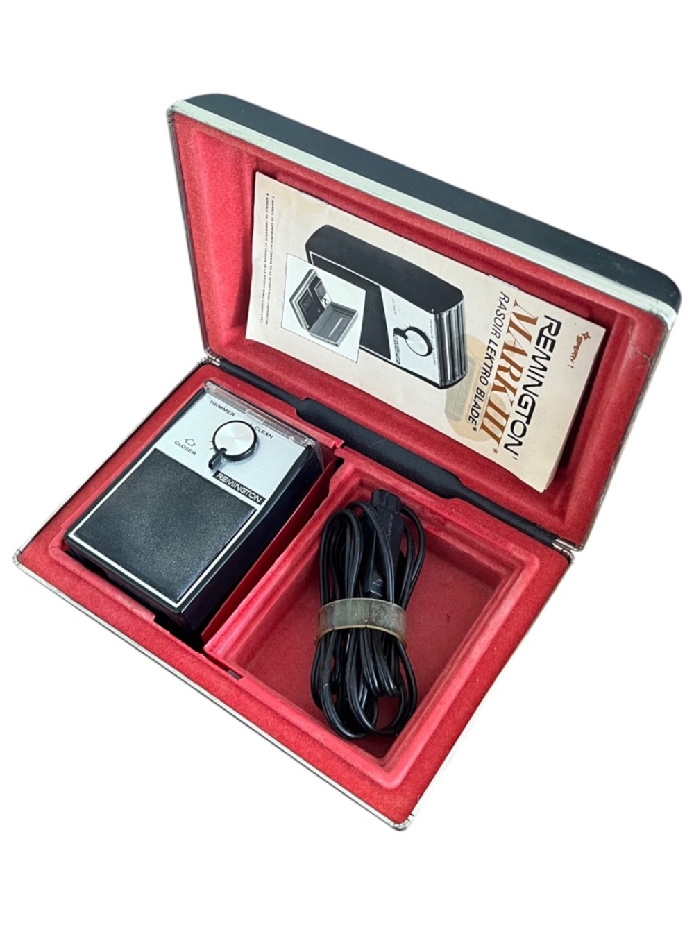 Vintage Remington Mark III Electric Razor Shaver Trimmer Working Open Box Unused